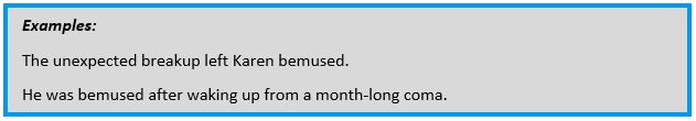 Bemused